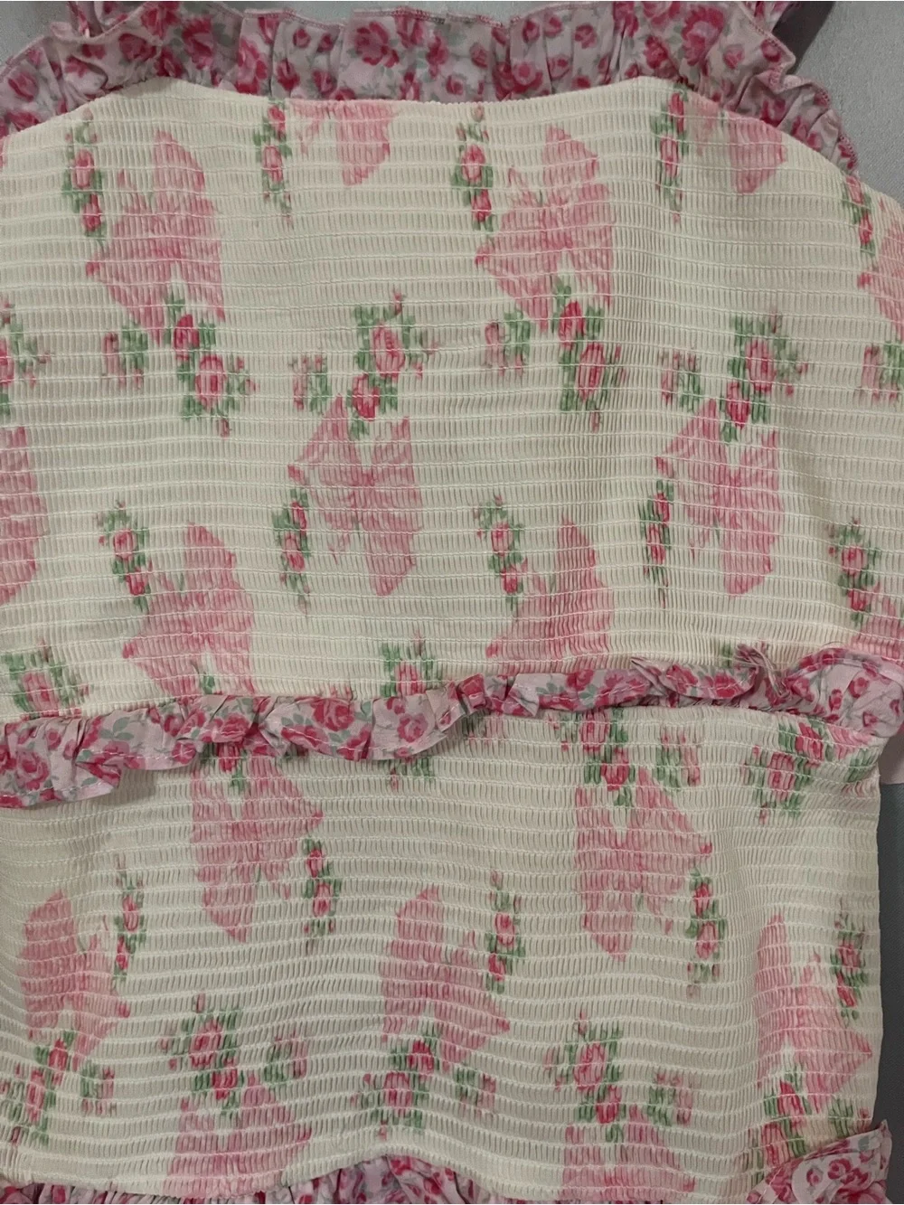 LoveShackFancy x Target Girls' Evie Blooming Bows Smocked Tiered Ruffle Dress